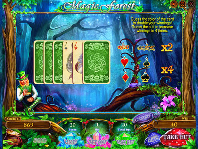Игровой автомат Magic Forest риск игра