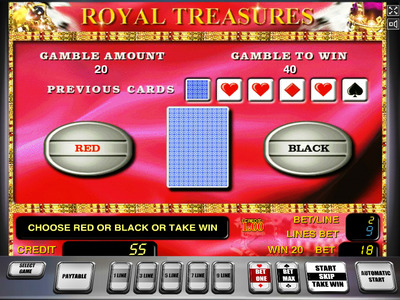 игровой автомат Royal Treasures риск игра