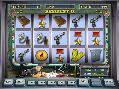 Интерфейс игрового автомата Resident 2