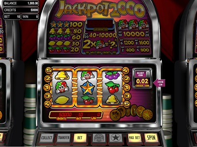 Интерфейс игрового автомата Jackpot 2000  