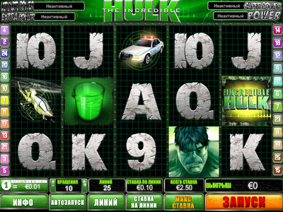 Hulk игровой автомат 